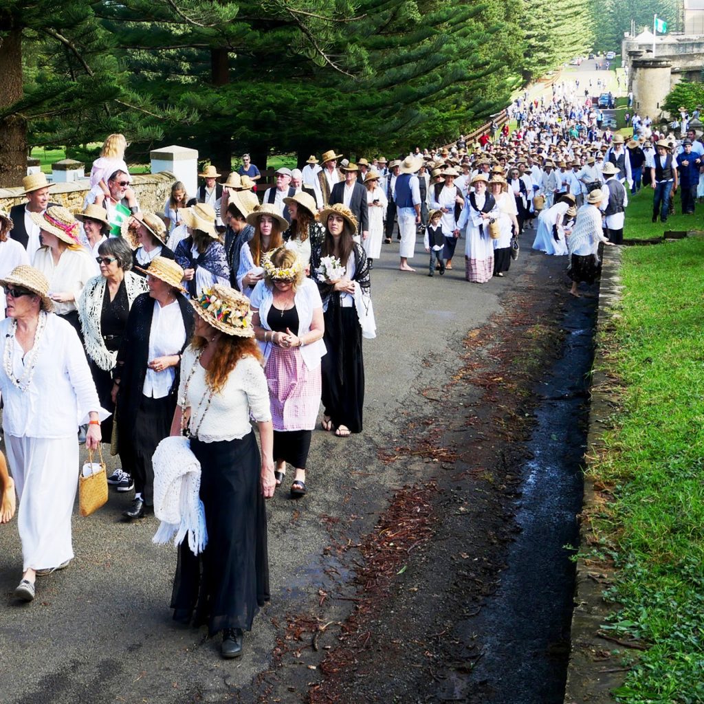 Bounty Day parade Norfolk Island